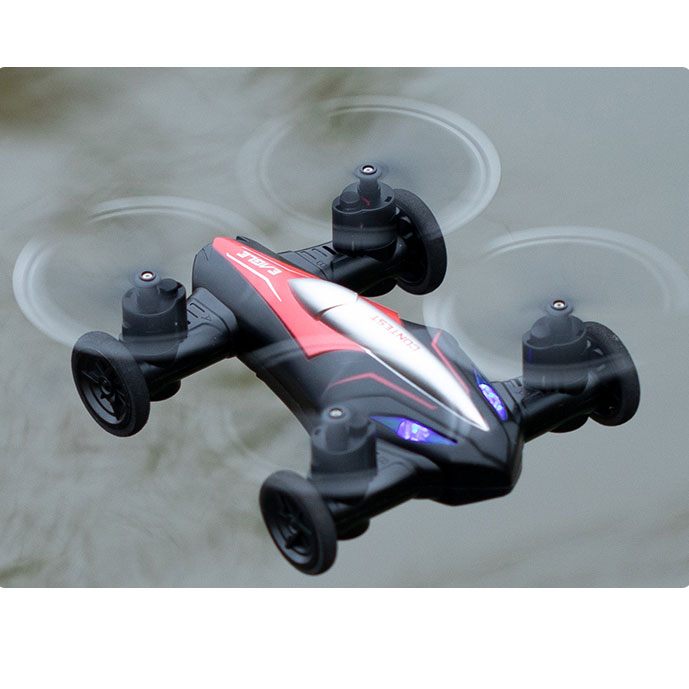 Stunt Rc Drone 2 in 1 Air-Ground Flying Car Rc Quadcopter Drone RTF With Altitude Hold One-key Return Headless Mode