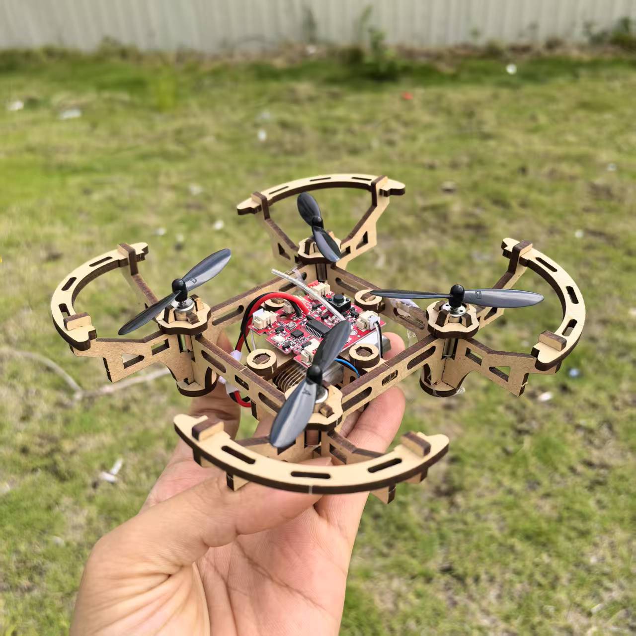 Wooden DIY Drone Kit – Educational STEM Handcraft Assembly Model