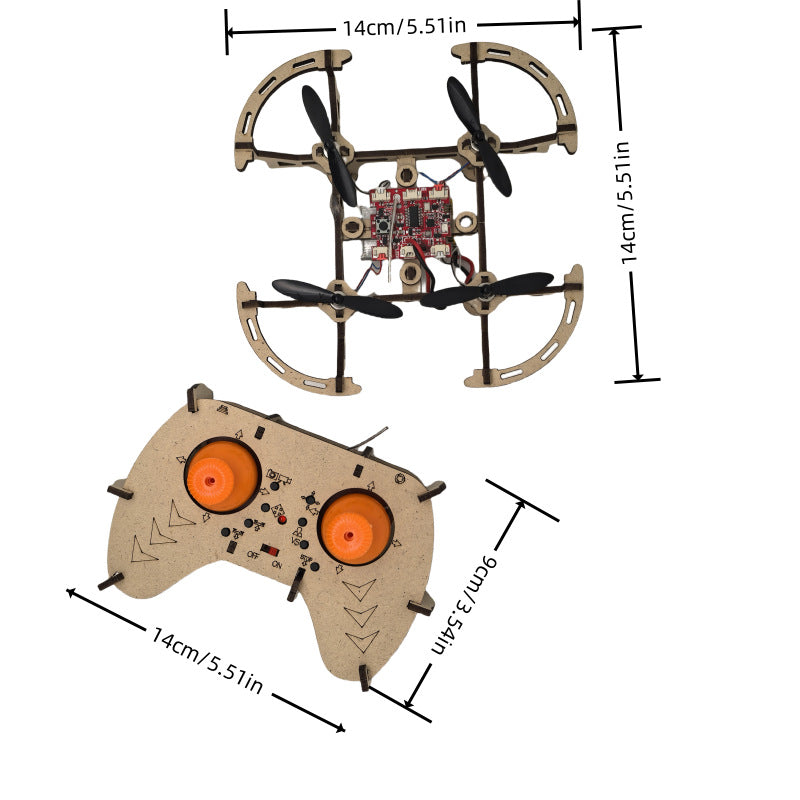 Wooden DIY Drone Kit – Educational STEM Handcraft Assembly Model