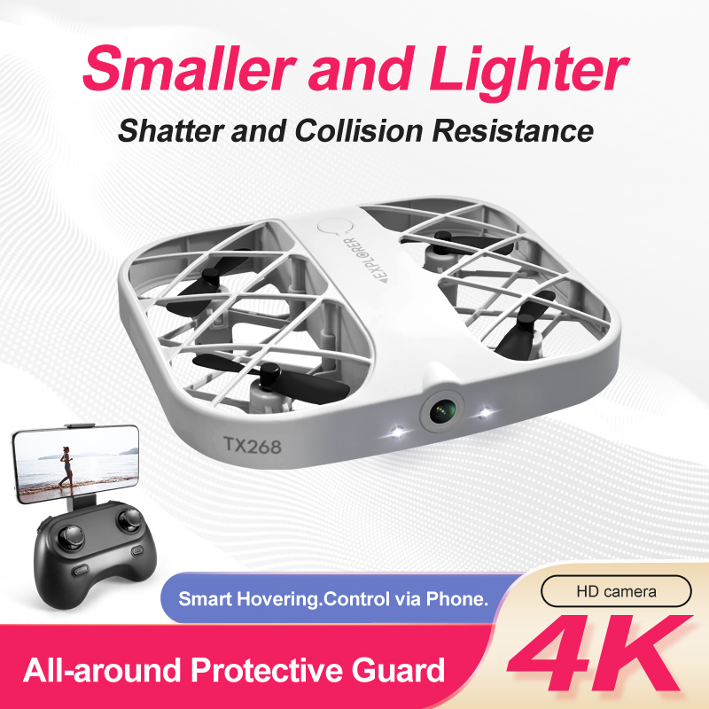 Hot 4CH Grid Real-time Image Transmission Pocket Selfie Drone Small Quadcopter Camera Beginner