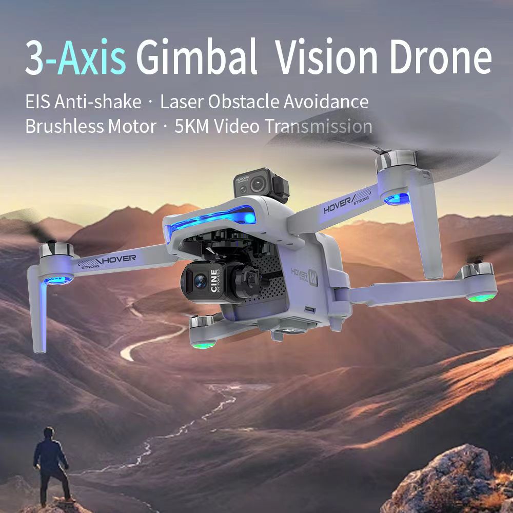 3axis Gimbal GPS Drone Professional 4k with Screen Touch Remote Control Drone Camera Drone Professional hd 1080p