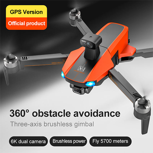 Professional Remote Control Drone and HD 6k Three-axis Brushless PTZ Camera GPS 5700m Long Range Rc Drone