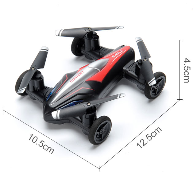 Stunt Rc Drone 2 in 1 Air-Ground Flying Car Rc Quadcopter Drone RTF With Altitude Hold One-key Return Headless Mode