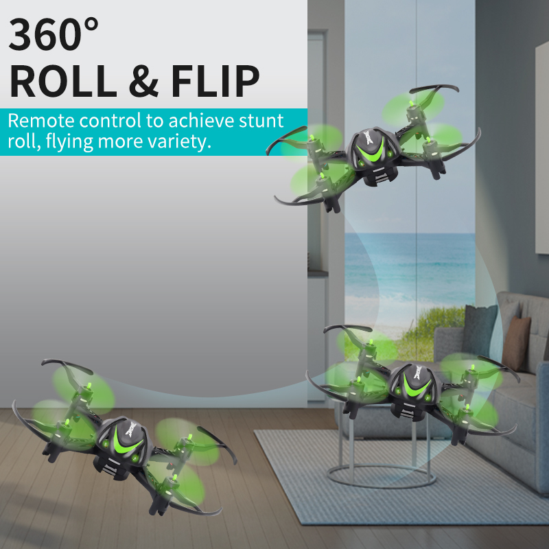 Mini Pocket Drone 2.4G 6 Axis Gyro Remote Control Quadcopter Mini Portable Drone Beginner Rc Stunt Drone With Led Light