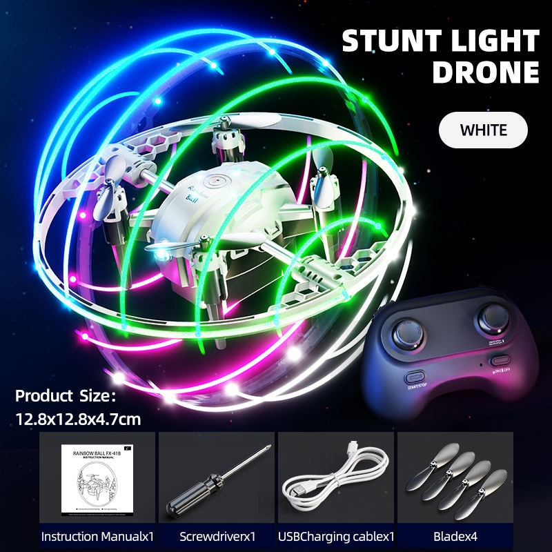 Stunt Drone 360 Rotation Stunt Rotating Mode Lights One Touch Take off and Landing Beginner Drones Mini Rc Drone