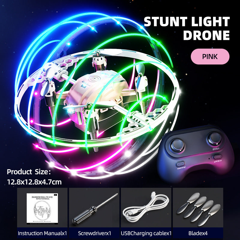 Stunt Drone 360 Rotation Stunt Rotating Mode Lights One Touch Take off and Landing Beginner Drones Mini Rc Drone