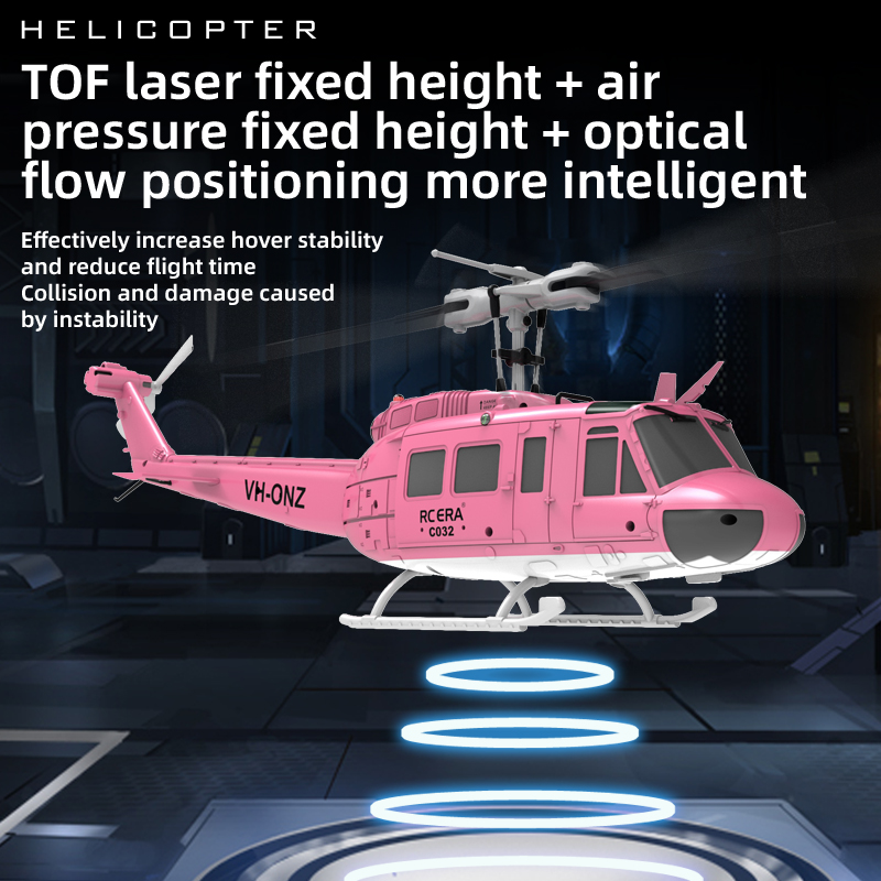 2025 New UH-1 Black Hawk RC Four-blade Brushless Helicopter 2.4G 4CH Flying Copter Model With 6-axis Gyroscope