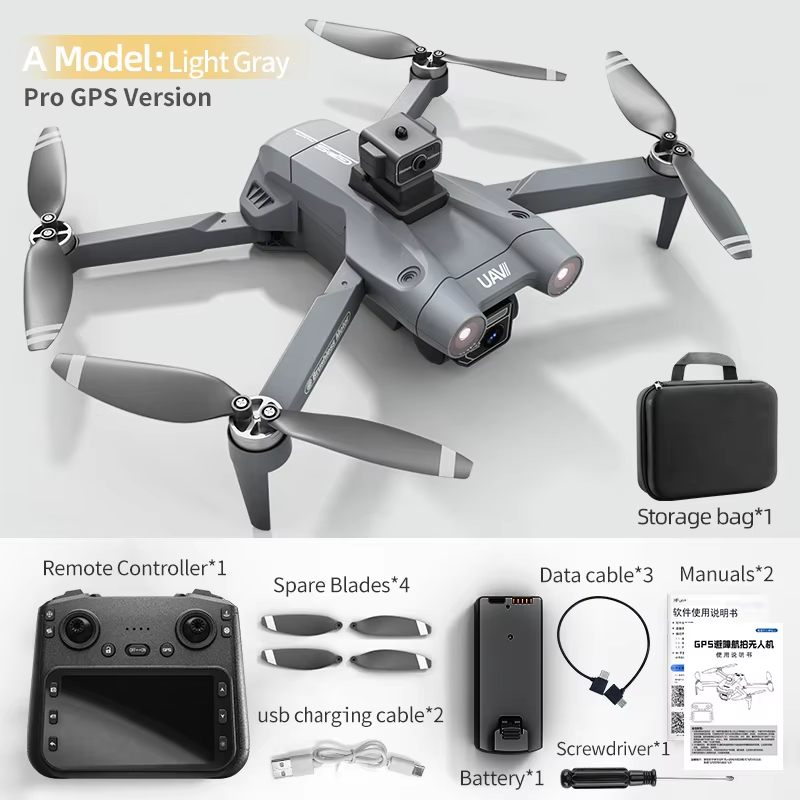 GPS PRO Drone with Screen on the Remote Control Screen Drones with 4k 8K Camera and Gps Long Range for Adult