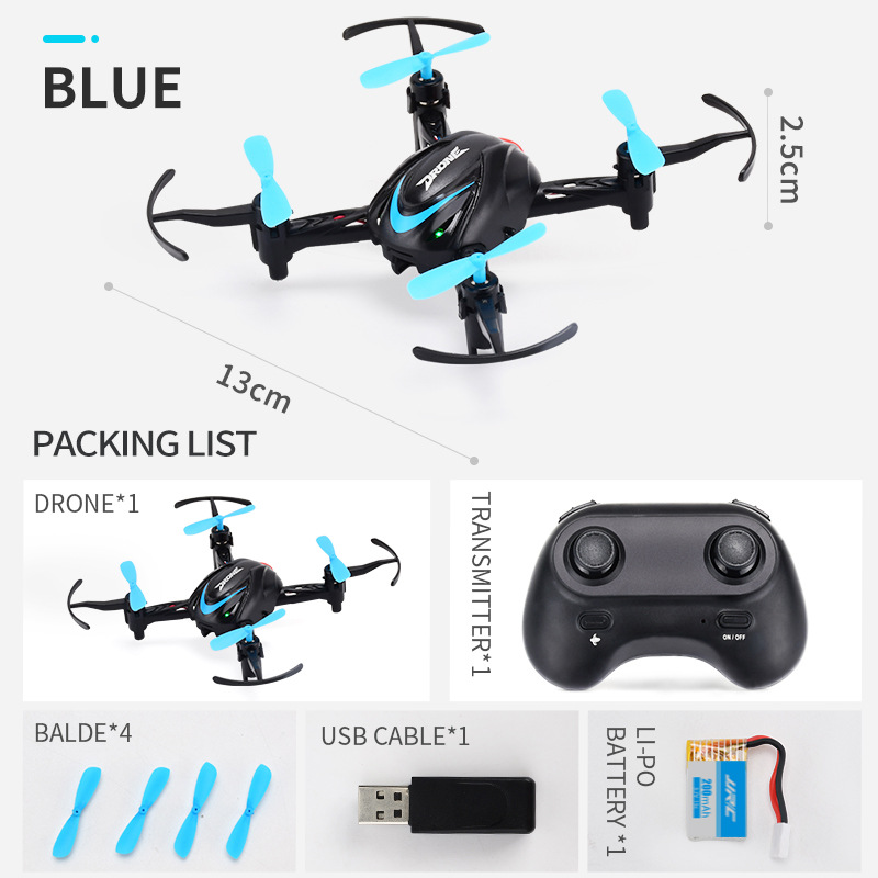 Mini Pocket Drone 2.4G 6 Axis Gyro Remote Control Quadcopter Mini Portable Drone Beginner Rc Stunt Drone With Led Light