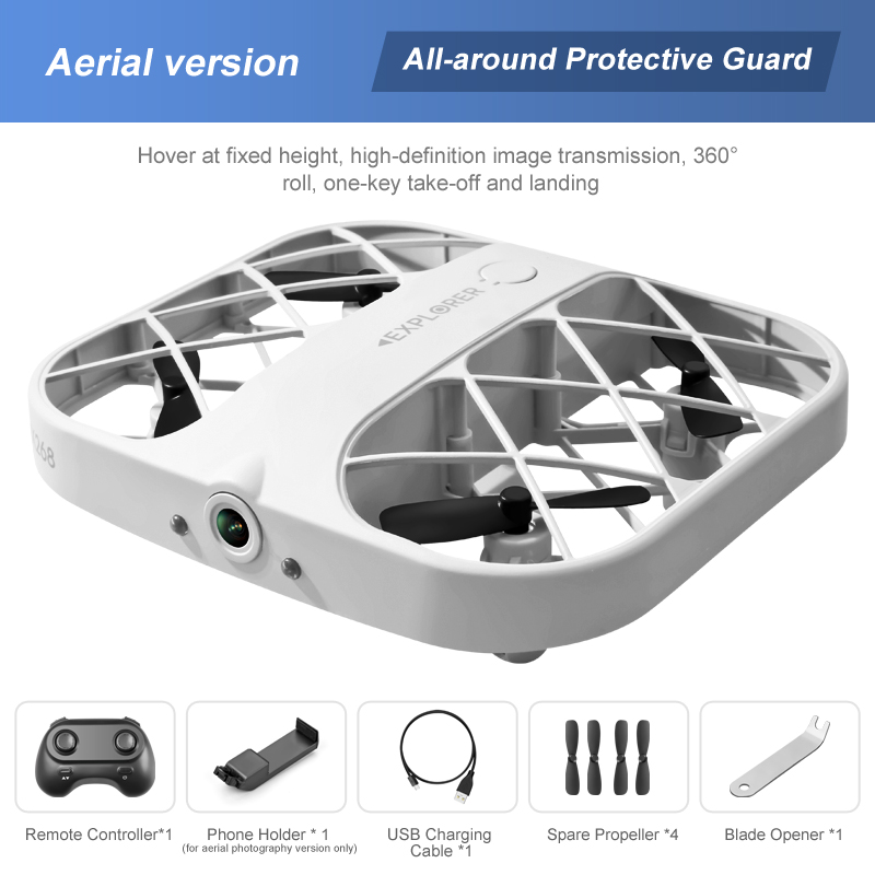 Hot 4CH Grid Real-time Image Transmission Pocket Selfie Drone Small Quadcopter Camera Beginner