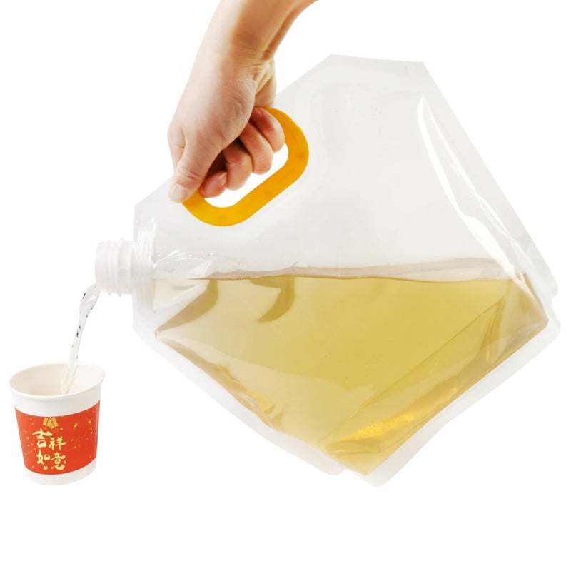 Food Grade Foldable Water Storage Retort Pouch with Spout Outdoor Picnic Large Capacity Water Bag for Camping and Hiking